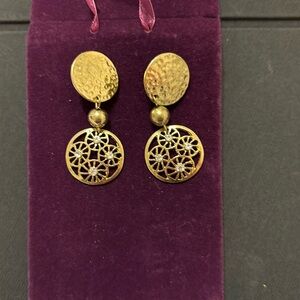 Gold toned earrings